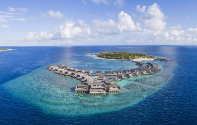 The St. Regis Maldives aerial