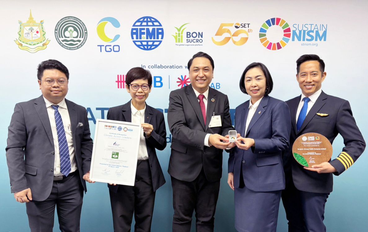 Bangkok Airways Wins “Climate Action Leader Award” at the UN Thailand