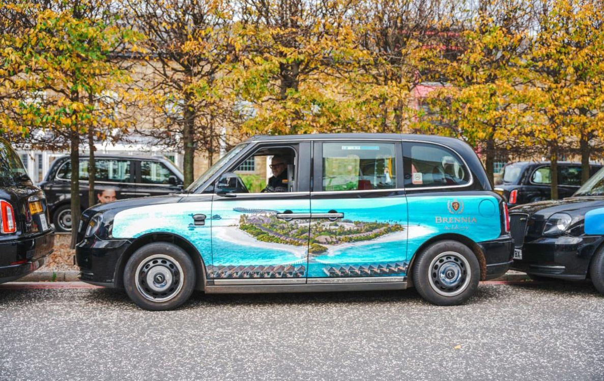 Brennia Kottefaru Takes Over London Streets with Taxi Campaign