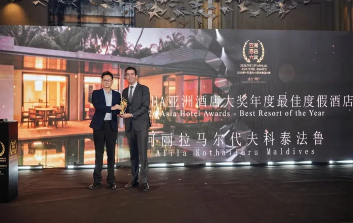 Alila Kothaifaru Maldives Named Best Resort of the Year at the 2026 AHA Asia Hotel Awards